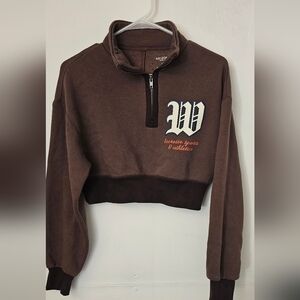 Cropped sweater lacrosse athletic